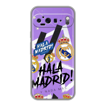 Силиконовый чехол на Google Pixel 9 Pro XL с принтом Real Madrid Реал Мадрид