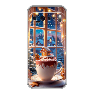 Силиконовый чехол на Google Pixel 9 Pro XL с принтом Новый год