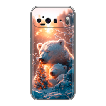 Силиконовый чехол на Google Pixel 9 Pro XL с принтом Новый год Силиконовый чехол на Google Pixel 9 Pro XL с принтом Новый год