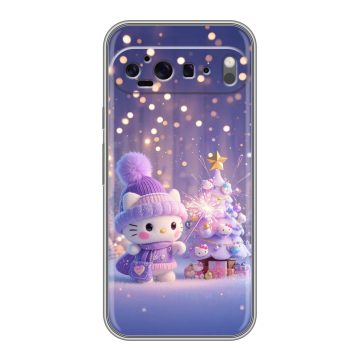 Силиконовый чехол на Google Pixel 9 Pro XL с принтом Новый год Силиконовый чехол на Google Pixel 9 Pro XL с принтом Новый год