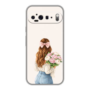 Силиконовый чехол на Google Pixel 9 Pro XL с принтом женский