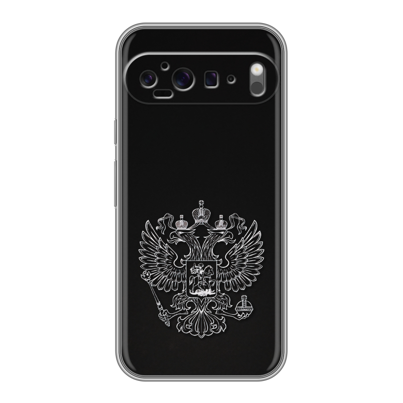 Силиконовый чехол на Google Pixel 9 Pro XL с принтом Герб России Силиконовый чехол на Google Pixel 9 Pro XL с принтом Герб России