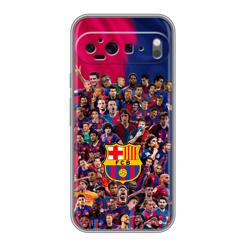 Силиконовый чехол на Google Pixel 9 Pro XL с принтом Барселона Barcelona Силиконовый чехол на Google Pixel 9 Pro XL с принтом Барселона Barcelona