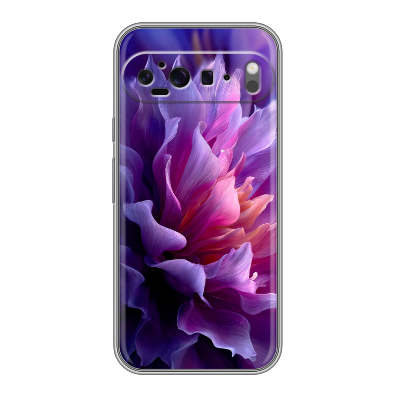 Силиконовый чехол на Google Pixel 9 Pro XL с принтом женский цветы Силиконовый чехол на Google Pixel 9 Pro XL с принтом женский цветы