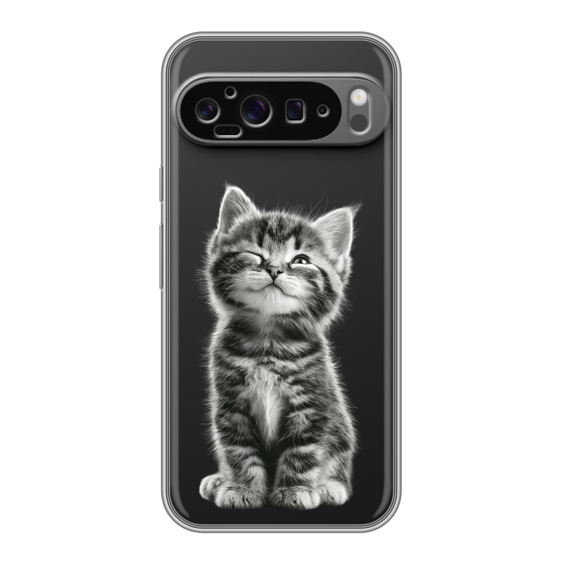 Силиконовый чехол на Google Pixel 9 Pro XL с принтом Котенок Силиконовый чехол на Google Pixel 9 Pro XL с принтом Котенок