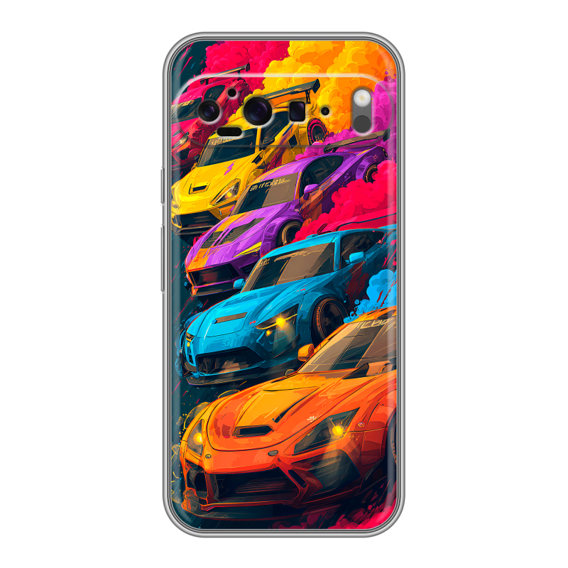 Силиконовый чехол на Google Pixel 9 Pro XL с принтом Тачки Силиконовый чехол на Google Pixel 9 Pro XL с принтом Тачки