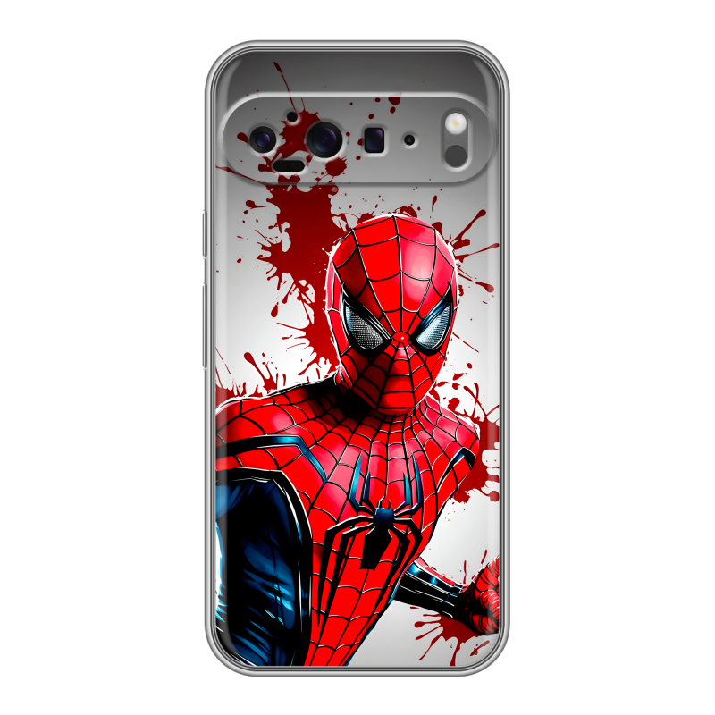 Силиконовый чехол на Google Pixel 9 Pro XL с принтом Spiderman Человек паук Силиконовый чехол на Google Pixel 9 Pro XL с принтом Spiderman Человек паук