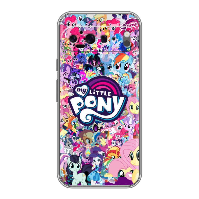 Силиконовый чехол на Google Pixel 9 Pro XL с принтом My little pony Дружба чудо Силиконовый чехол на Google Pixel 9 Pro XL с принтом My little pony Дружба чудо