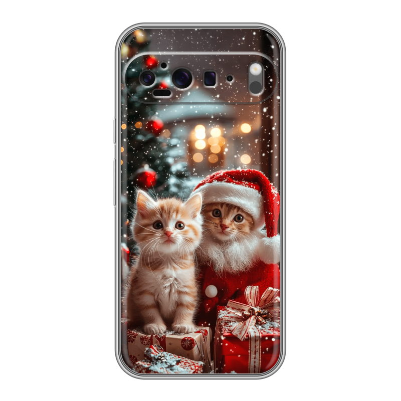 Силиконовый чехол на Google Pixel 9 Pro XL с принтом Новый год Силиконовый чехол на Google Pixel 9 Pro XL с принтом Новый год