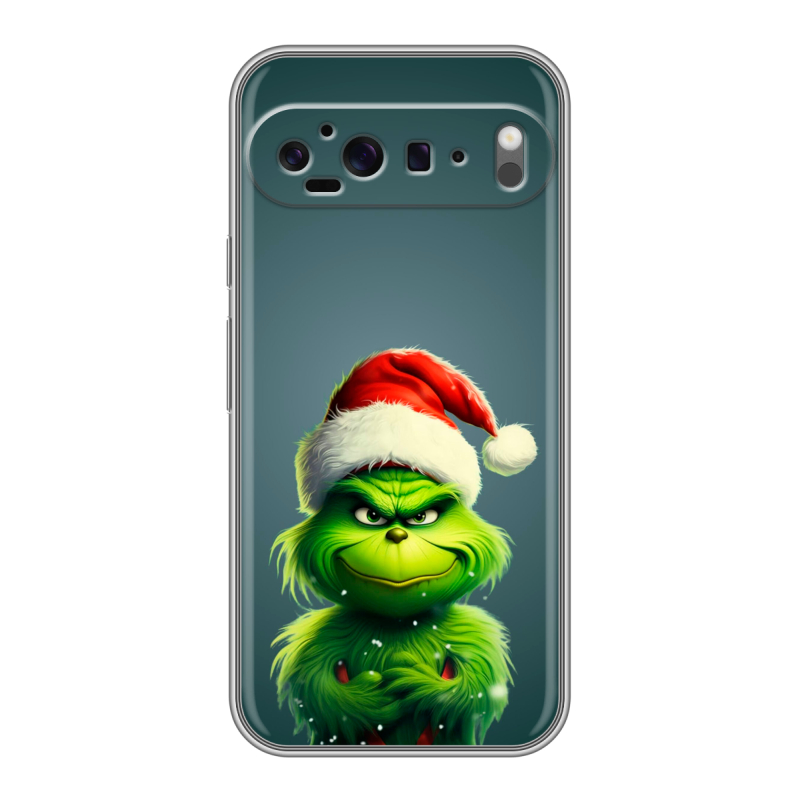 Силиконовый чехол на Google Pixel 9 Pro XL с принтом Новый год Силиконовый чехол на Google Pixel 9 Pro XL с принтом Новый год