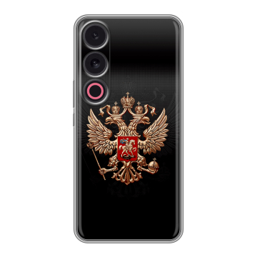 Силиконовый чехол на Meizu 21 с принтом Герб России