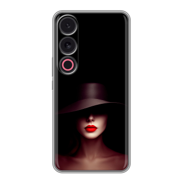 Силиконовый чехол на Meizu 21 с принтом Девушка в шляпе Силиконовый чехол на Meizu 21 с принтом Девушка в шляпе