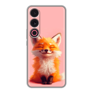 Силиконовый чехол на Meizu 21 с принтом милая лиса Силиконовый чехол на Meizu 21 с принтом милая лиса