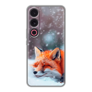 Силиконовый чехол на Meizu 21 с принтом лиса