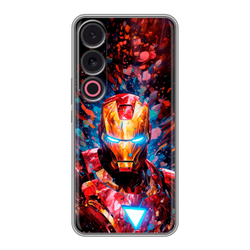 Силиконовый чехол на Meizu 21 с принтом Железный человек Ironman Силиконовый чехол на Meizu 21 с принтом Железный человек Ironman