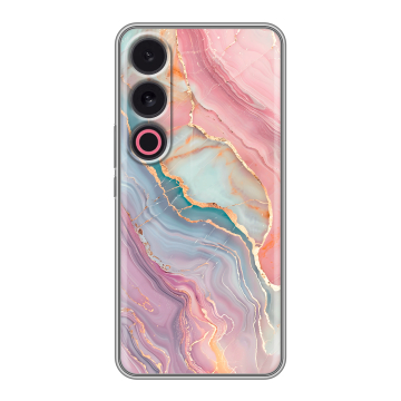 Силиконовый чехол на Meizu 21 с принтом розовый мрамор Силиконовый чехол на Meizu 21 с принтом розовый мрамор