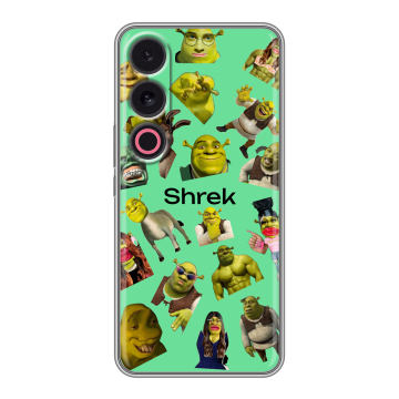 Силиконовый чехол на Meizu 21 с принтом Шрек Shrek