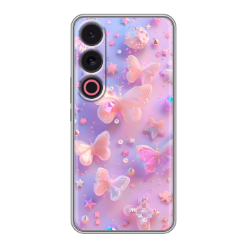 Силиконовый чехол на Meizu 21 с принтом Бабочки Силиконовый чехол на Meizu 21 с принтом Бабочки
