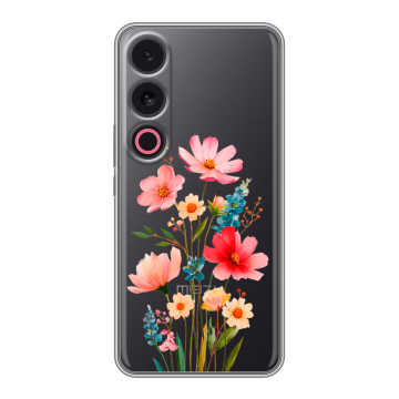 Силиконовый чехол на Meizu 21 с принтом Цветы