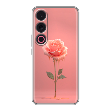 Силиконовый чехол на Meizu 21 с принтом Розовая роза