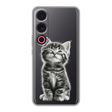 Силиконовый чехол на Meizu 21 с принтом Котенок