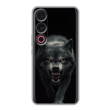 Силиконовый чехол на Meizu 21 с принтом Волк Силиконовый чехол на Meizu 21 с принтом Волк