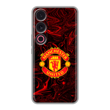 Силиконовый чехол на Meizu 21 с принтом Manchester United