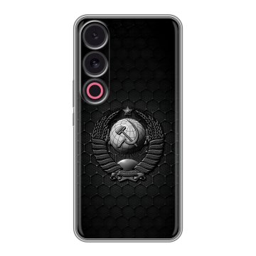 Силиконовый чехол на Meizu 21 с принтом Герб Флаг СССР Силиконовый чехол на Meizu 21 с принтом Герб Флаг СССР