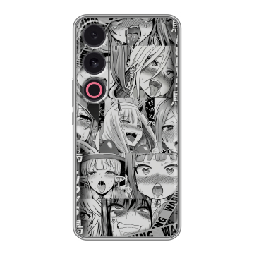 Силиконовый чехол на Meizu 21 с принтом Ahegao Ахегао Аниме