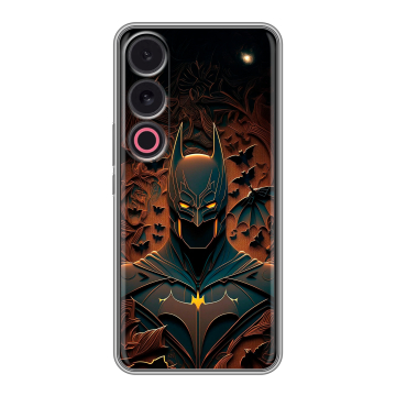 Силиконовый чехол на Meizu 21 с принтом Batman Бэтмен