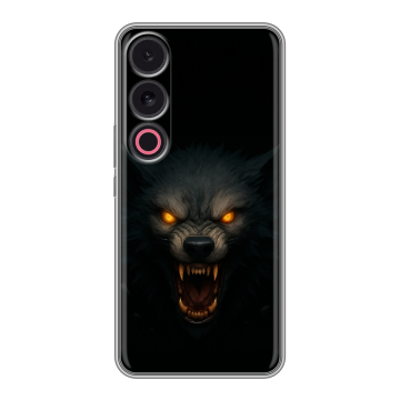 Силиконовый чехол на Meizu 21 с принтом Волк