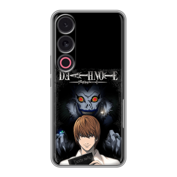 Силиконовый чехол на Meizu 21 с принтом Death note Тетрадь смерти