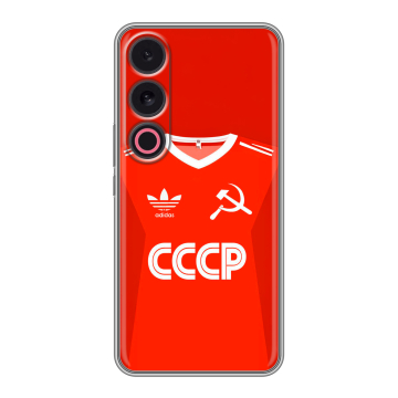 Силиконовый чехол на Meizu 21 с принтом Флаг Герб СССР
