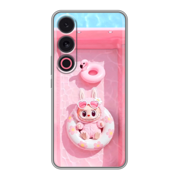 Силиконовый чехол на Meizu 21 с принтом Labubu Лабубу Силиконовый чехол на Meizu 21 с принтом Labubu Лабубу