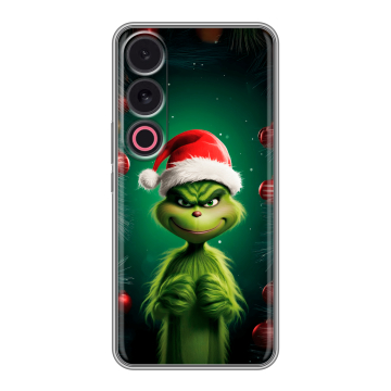 Силиконовый чехол на Meizu 21 с принтом Гринч Новый год Рождество