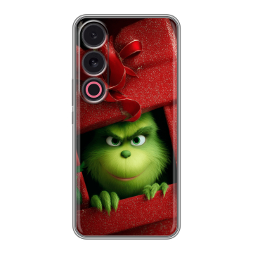 Силиконовый чехол на Meizu 21 с принтом Новый год