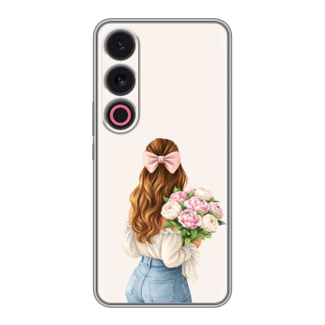 Силиконовый чехол на Meizu 21 с принтом женский Силиконовый чехол на Meizu 21 с принтом женский