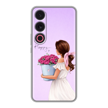 Силиконовый чехол на Meizu 21 с принтом женский Силиконовый чехол на Meizu 21 с принтом женский