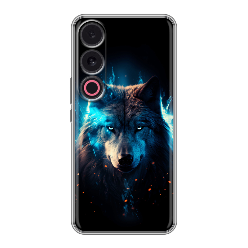 Силиконовый чехол на Meizu 21 с принтом Волк ночной Силиконовый чехол на Meizu 21 с принтом Волк ночной