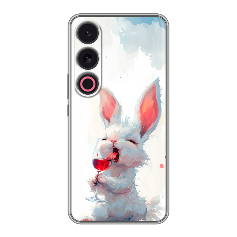 Силиконовый чехол на Meizu 21 с принтом кролик зайчик Силиконовый чехол на Meizu 21 с принтом кролик зайчик