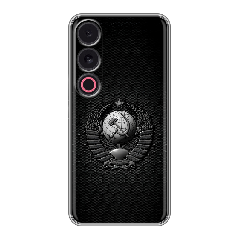 Силиконовый чехол на Meizu 21 с принтом Герб Флаг СССР Силиконовый чехол на Meizu 21 с принтом Герб Флаг СССР