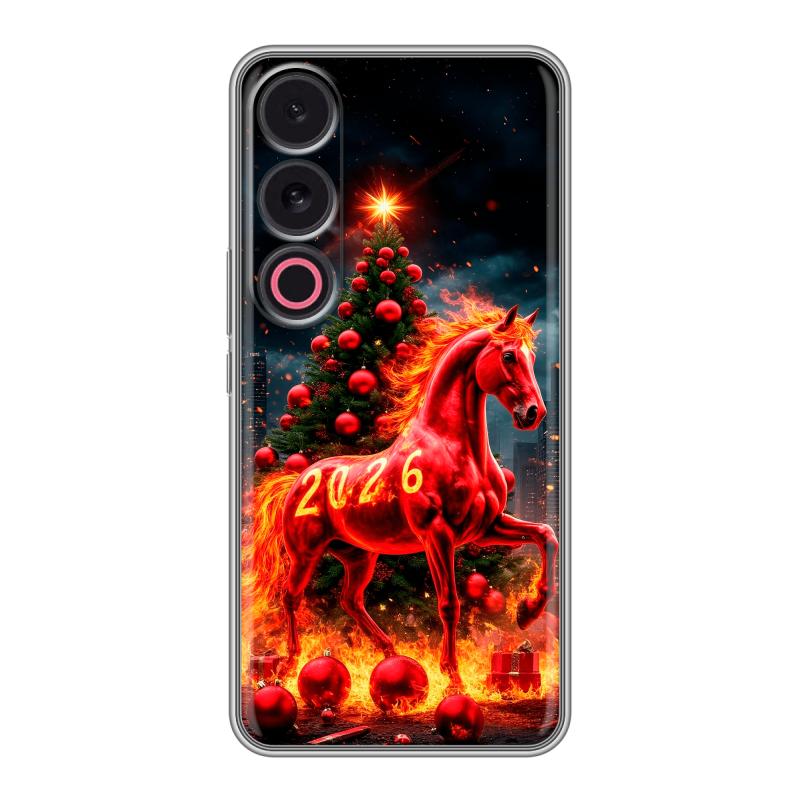 Силиконовый чехол на Meizu 21 с принтом Новый год Силиконовый чехол на Meizu 21 с принтом Новый год