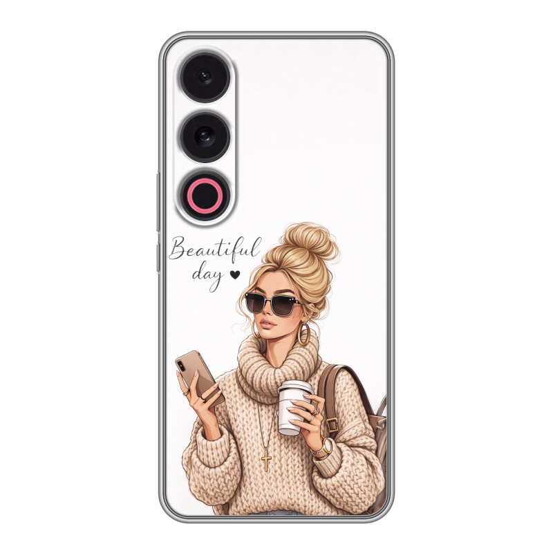 Силиконовый чехол на Meizu 21 с принтом женский Силиконовый чехол на Meizu 21 с принтом женский