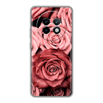 Силиконовый чехол на Realme 13 Plus 5G с принтом Цветы розы