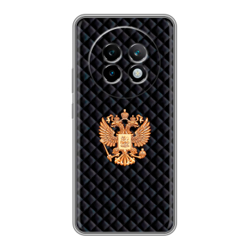 Силиконовый чехол на Realme 13 Plus 5G с принтом Герб России принт Силиконовый чехол на Realme 13 Plus 5G с принтом Герб России принт