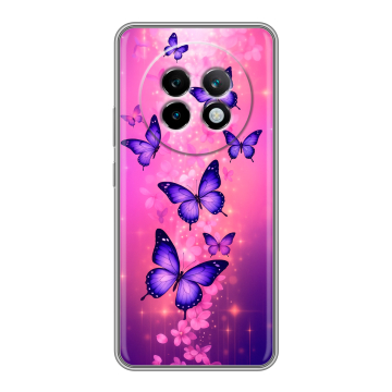 Силиконовый чехол на Realme 13 Plus 5G с принтом Бабочки Силиконовый чехол на Realme 13 Plus 5G с принтом Бабочки