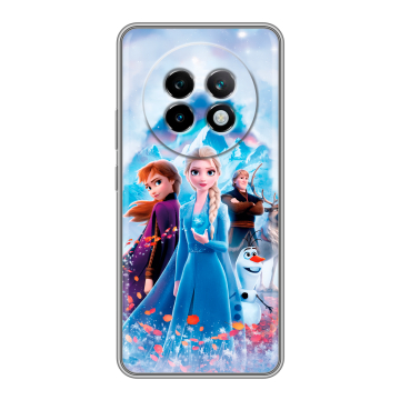 Силиконовый чехол на Realme 13 Plus 5G с принтом Холодное сердце Frozen Силиконовый чехол на Realme 13 Plus 5G с принтом Холодное сердце Frozen