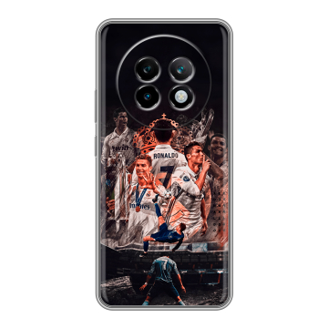 Силиконовый чехол на Realme 13 Plus 5G с принтом Реал Роналдо Real Ronaldo