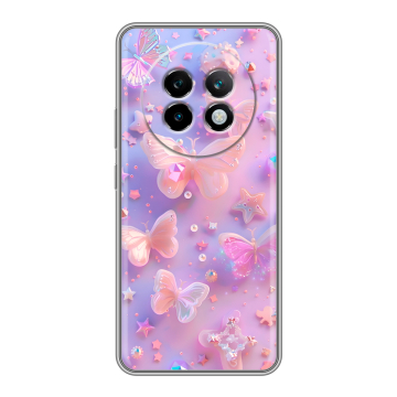 Силиконовый чехол на Realme 13 Plus 5G с принтом Бабочки