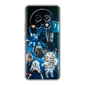 Силиконовый чехол на Realme 13 Plus 5G с принтом Реал Роналдо Силиконовый чехол на Realme 13 Plus 5G с принтом Реал Роналдо